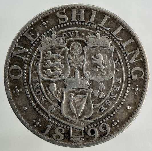 1899 Victoria Shilling Silver Coin | Fine Collectable Grade