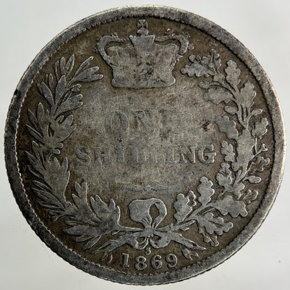 1869 Victoria Shilling Silver Coin | Collectable Grade