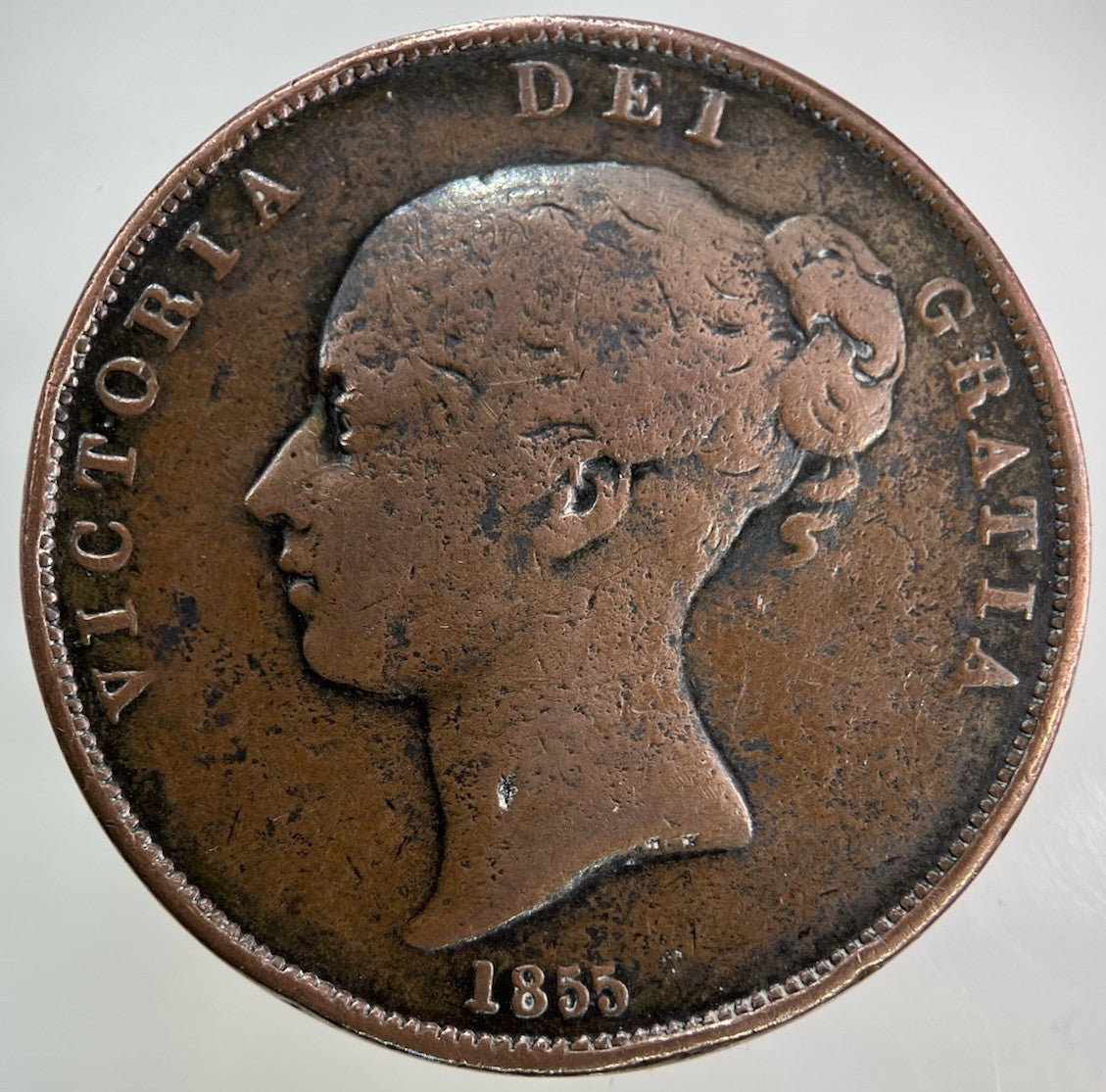 1855 Victoria One Penny Coin | Collectable Grade