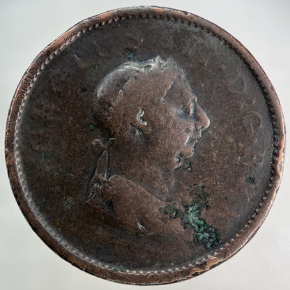 British George III 3rd One Penny Coin | Fair Grade