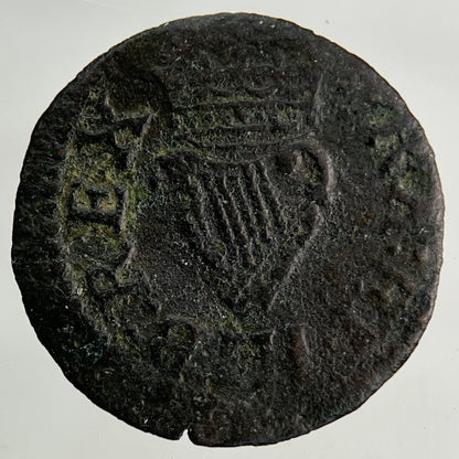 1625-34 Irish Harp Farthing Hammered Coin | Collectable Grade