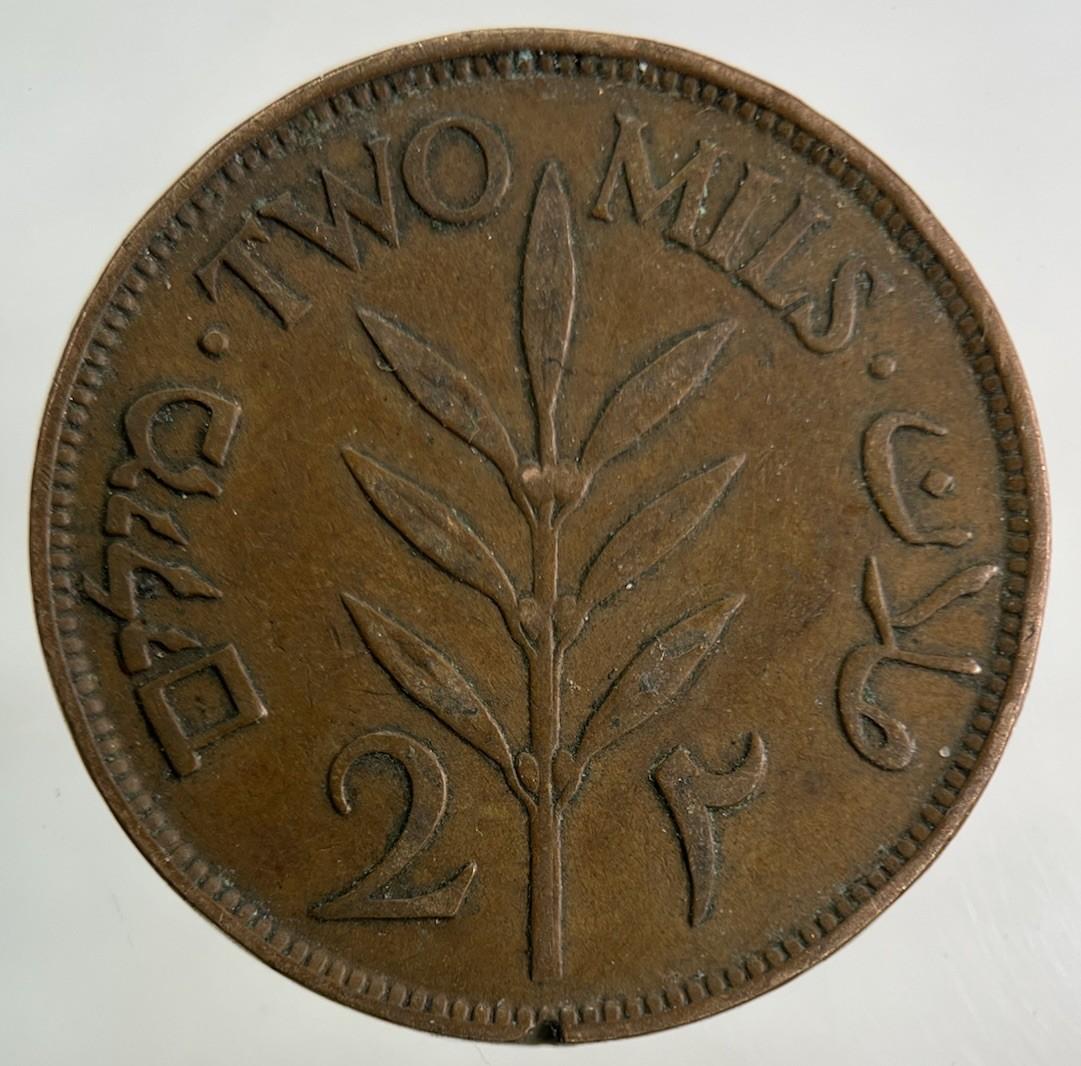 1927 Palestine 2 Mils Coin | Fine Collectable Grade