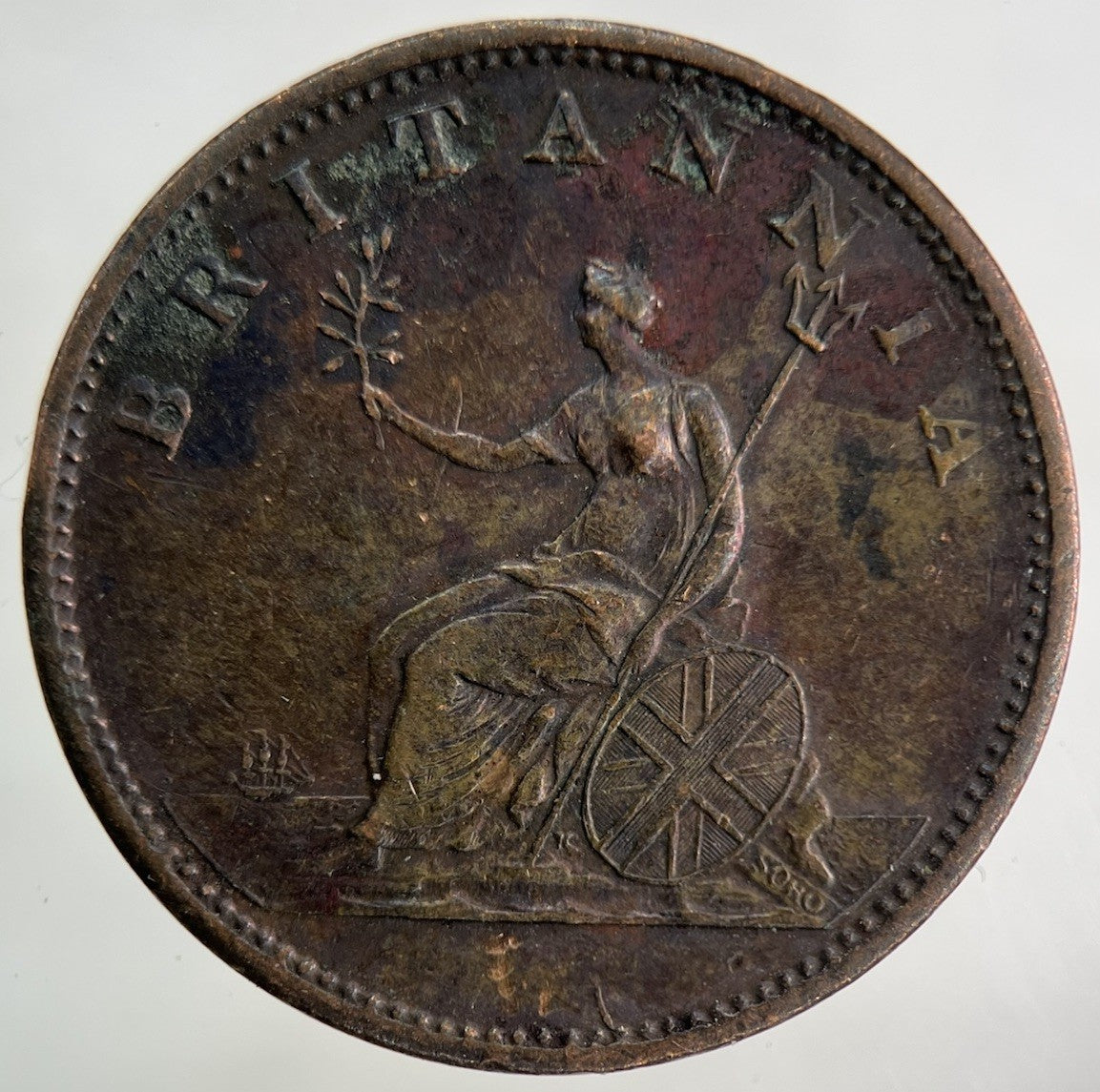 1806 George III 3rd Half-Penny Coin | Very High Grade