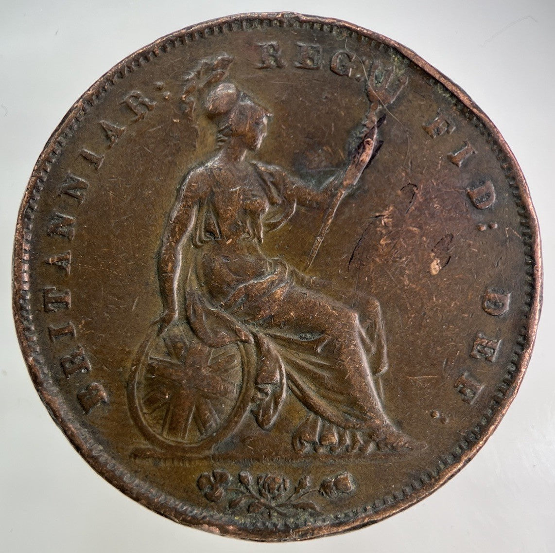 1853 Victoria One Penny Coin | Fine Collectable Grade