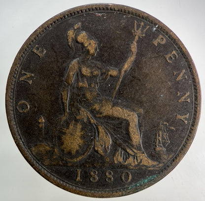 1880 Victoria One Penny Coin | Collectable Grade