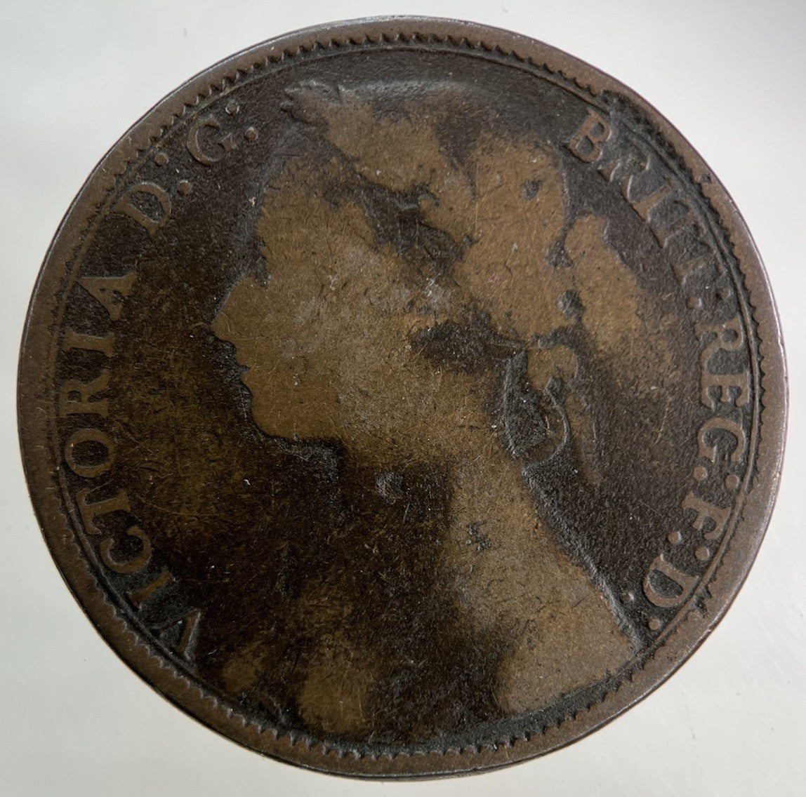 1877 Victoria One Penny Coin | Collectable Grade