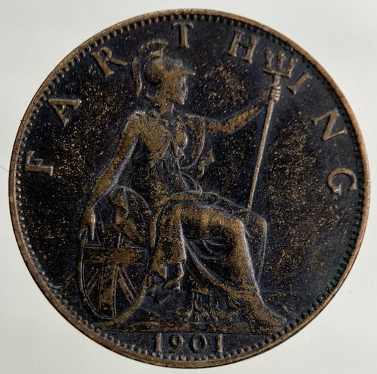 1901 Victoria Farthing Coin | Fine Collectable Grade