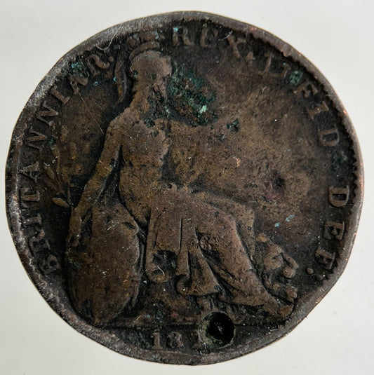 British George IV Farthing Coin | Fair Grade