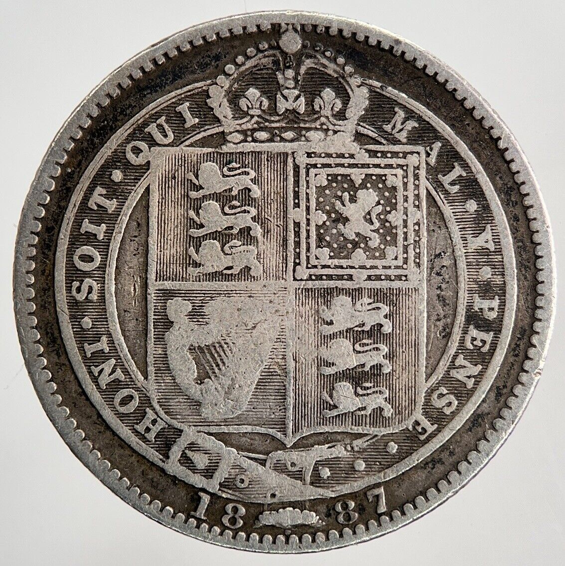 1887 Victoria Shilling Silver Coin | Collectable Grade | a6765
