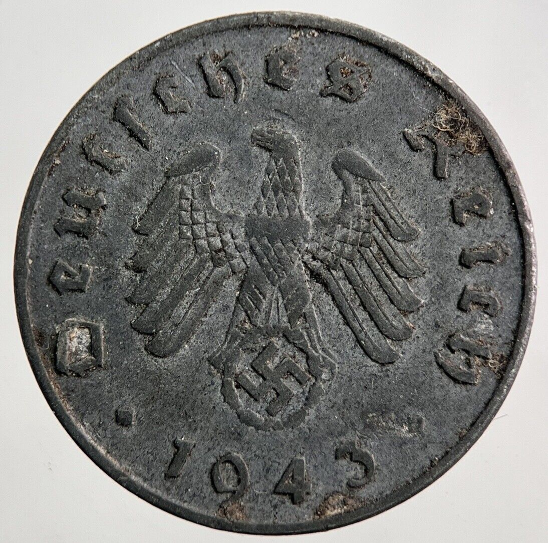 1943-A Nazi Germany 10 Pfennig Coin | Very High Grade