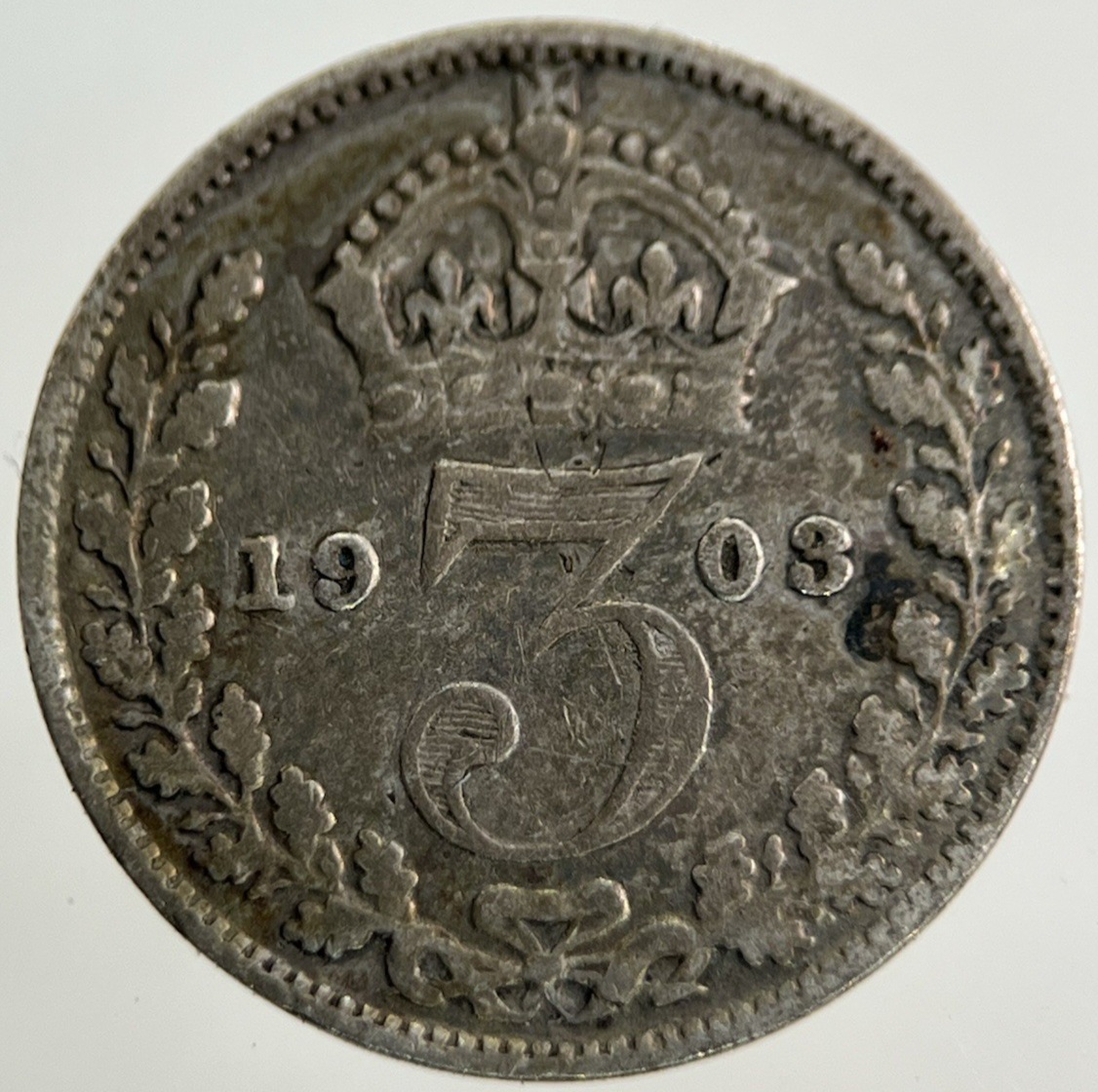 1903 Edward VII Threepence Silver Coin | Fine Collectable Grade