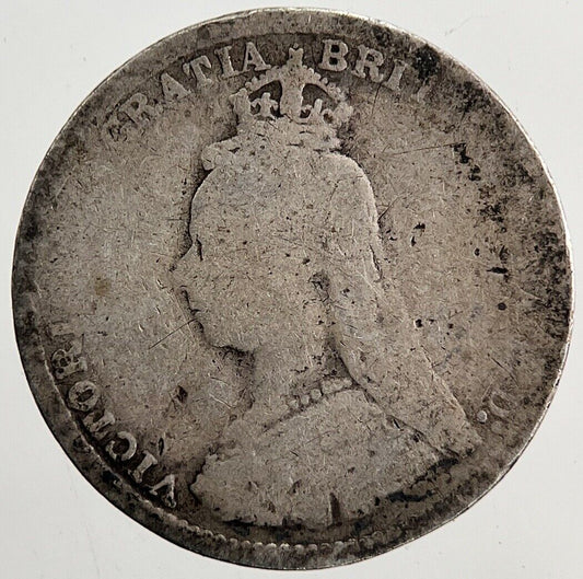 1889 Victoria Threepence Silver Coin | Collectable Grade