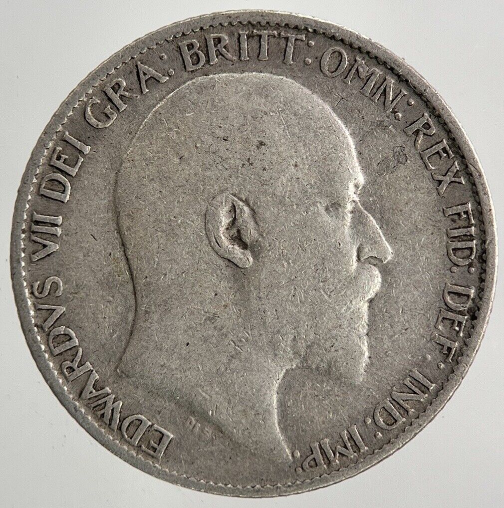 1910 Edward VII Sixpence Silver Coin | Fine Collectable Grade | a9084