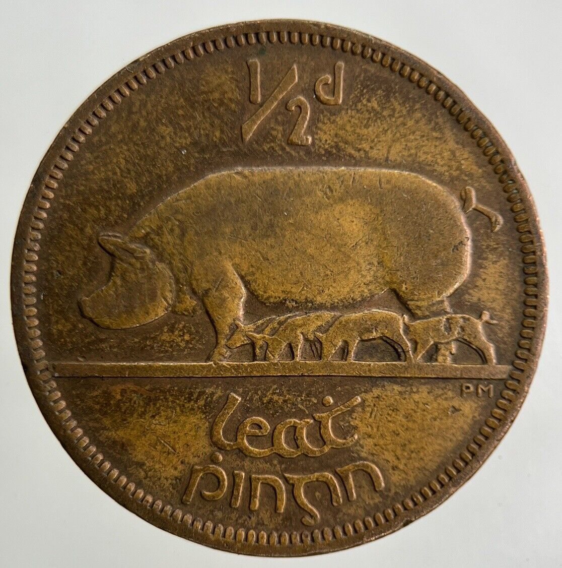 1942 Irish Half-Penny Coin | Fine Collectable Grade