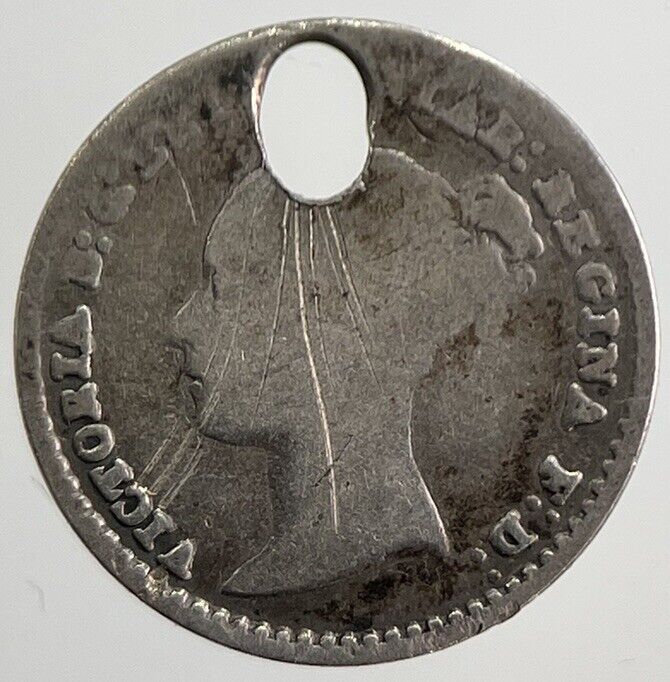 1859 Victoria Maundy One-Pence Silver Coin | Fair Grade