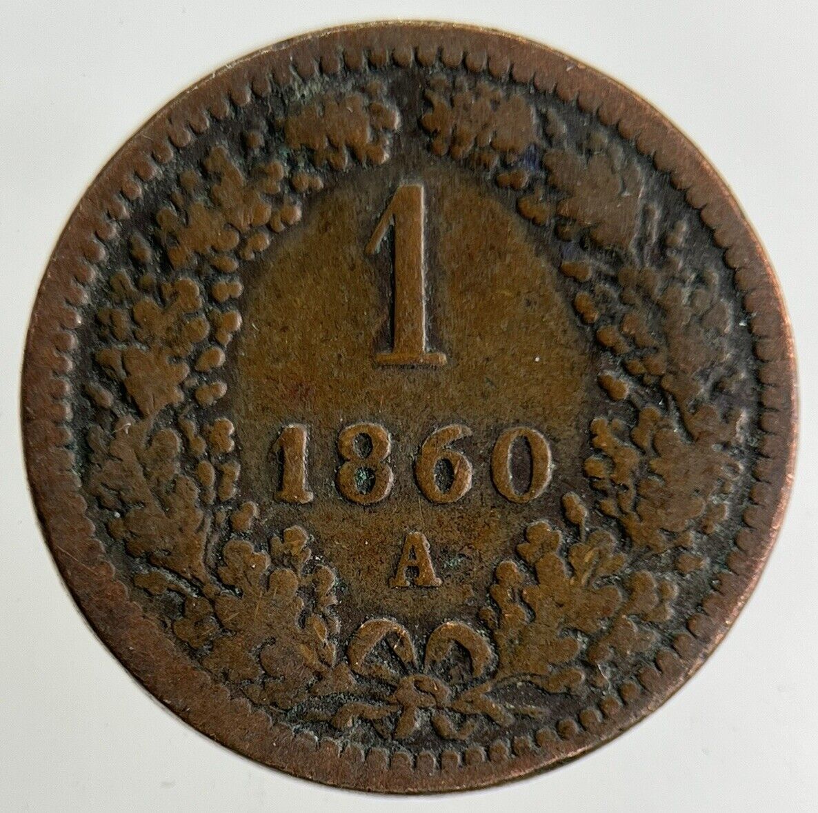 1860 Austria 1 Kreuzer Coin | Collectable Grade