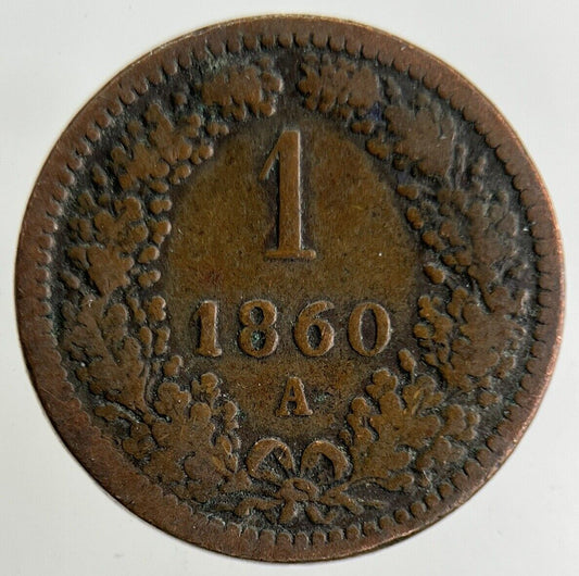 1860 Austria 1 Kreuzer Coin | Collectable Grade