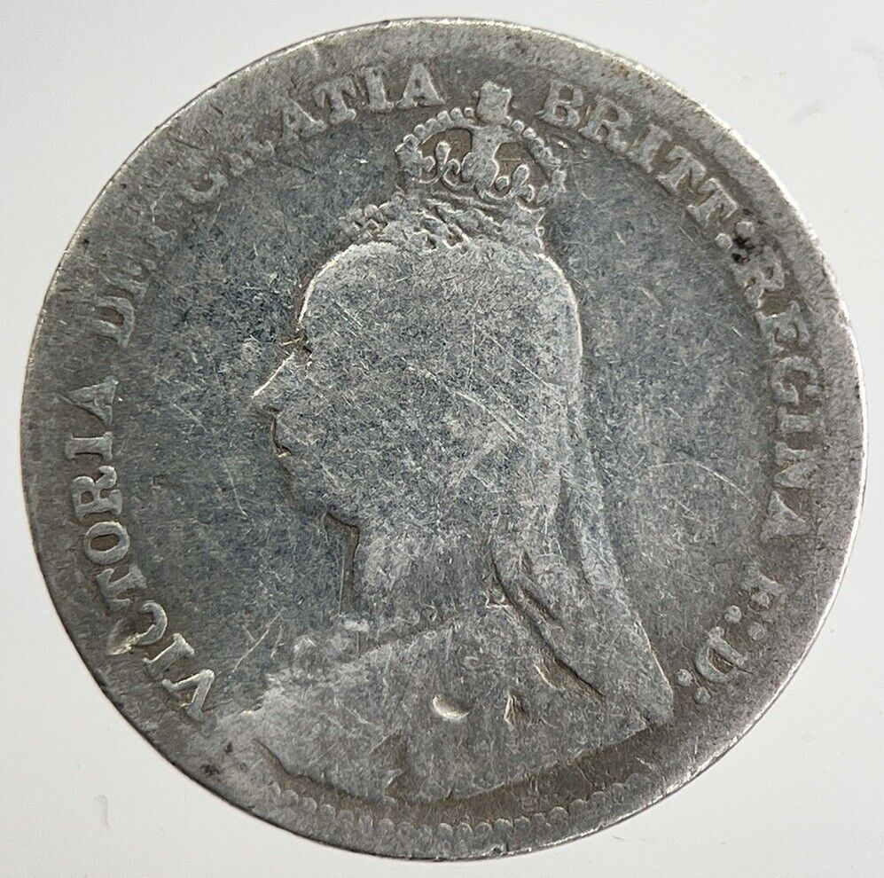 1890 Victoria Threepence Silver Coin | Collectable Grade | a8812