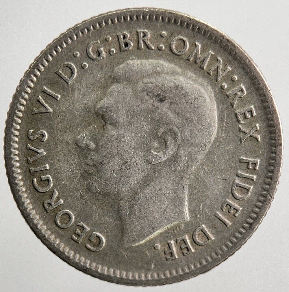 1950 Australia Sixpence Silver Coin | Fine Collectable Grade | a5518