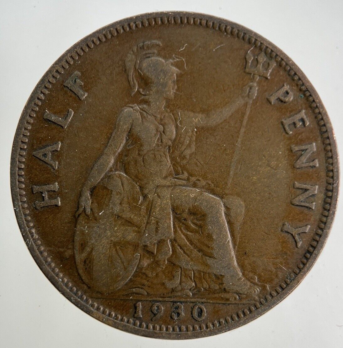 1930 George V Half-Penny Coin | Fine Collectable Grade
