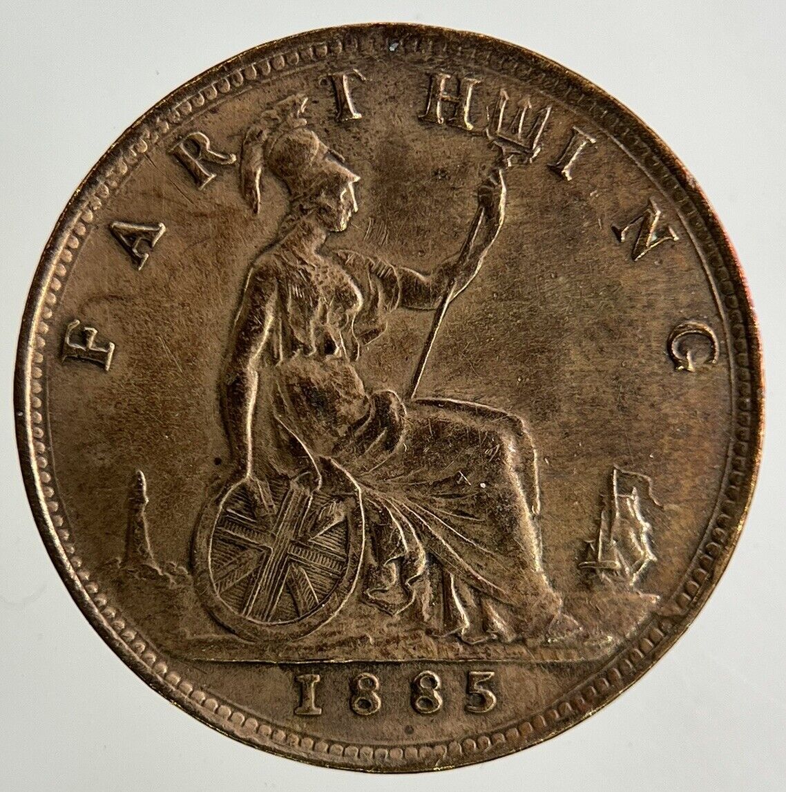 1885 Victoria Farthing Coin | Very High Grade