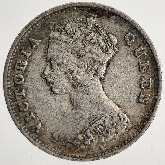 1900 Victoria Hong Kong 10 Cents Silver Coin | Very High Grade | a9599