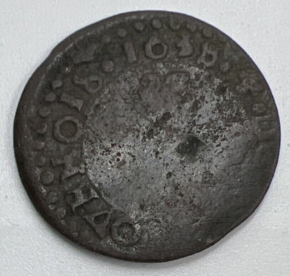 1638 France Louis XIII Double Tournois Coin | Fair Collectable Grade