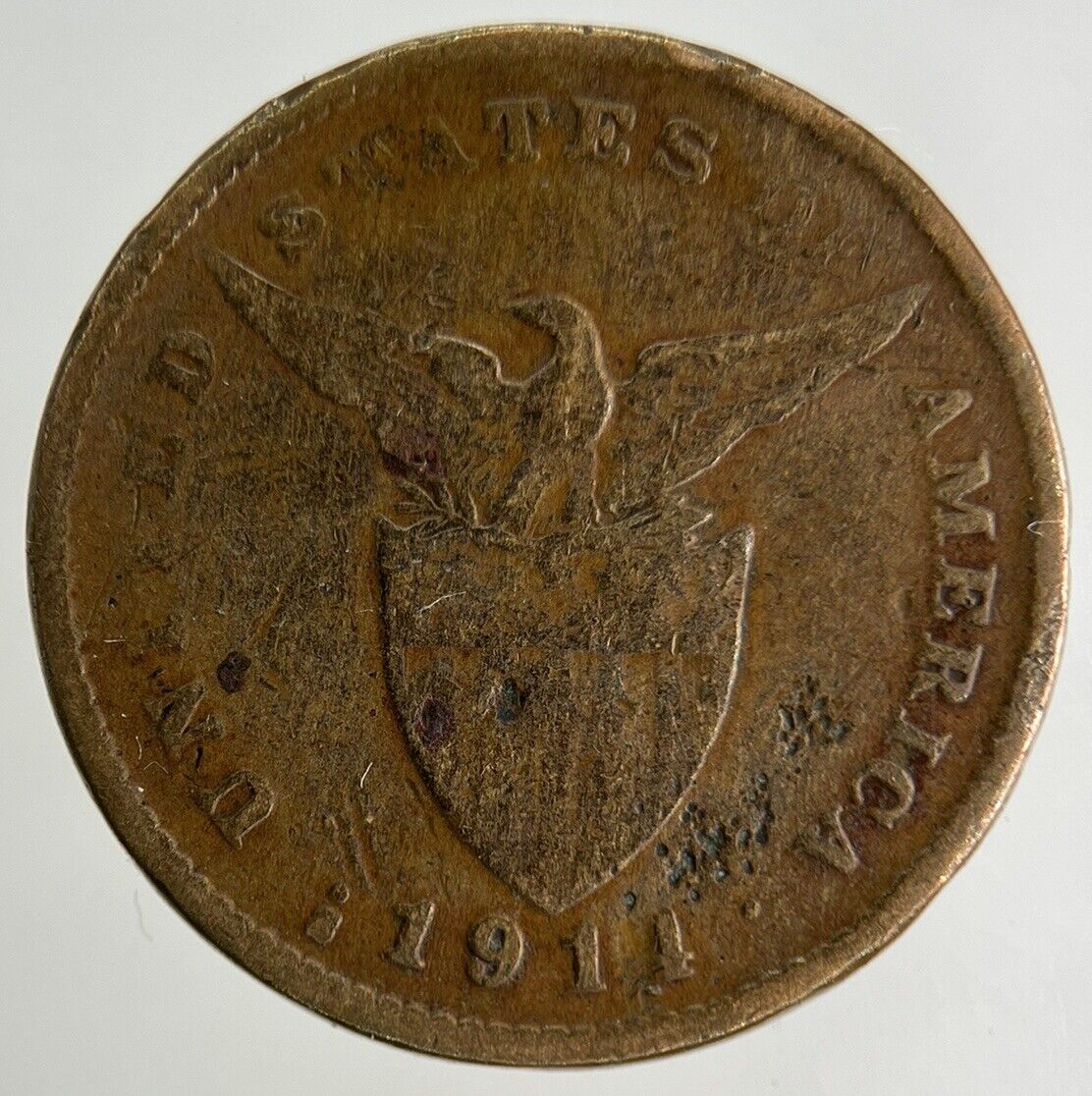 1911 Philippines One 1 Centavo Coin | Collectable Grade