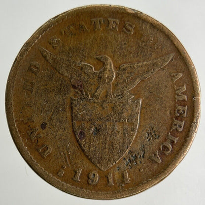 1911 Philippines One 1 Centavo Coin | Collectable Grade