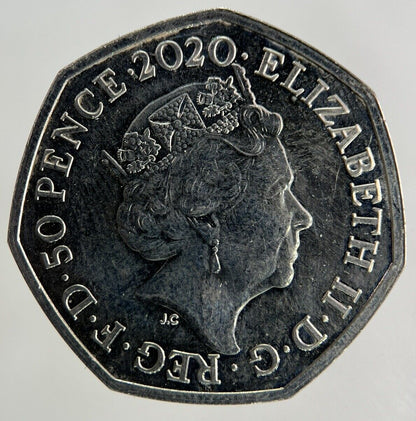 2020 Elizabeth II 2nd 50p Fifty-Pence Winnie The Pooh Coin | Very High Grade