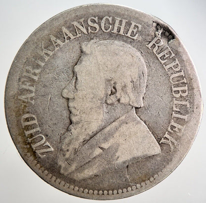 1895 South Africa 2 1/2 Shillings Silver Coin | Fair Grade