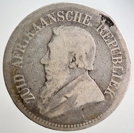 1895 South Africa 2 1/2 Shillings Silver Coin | Fair Grade