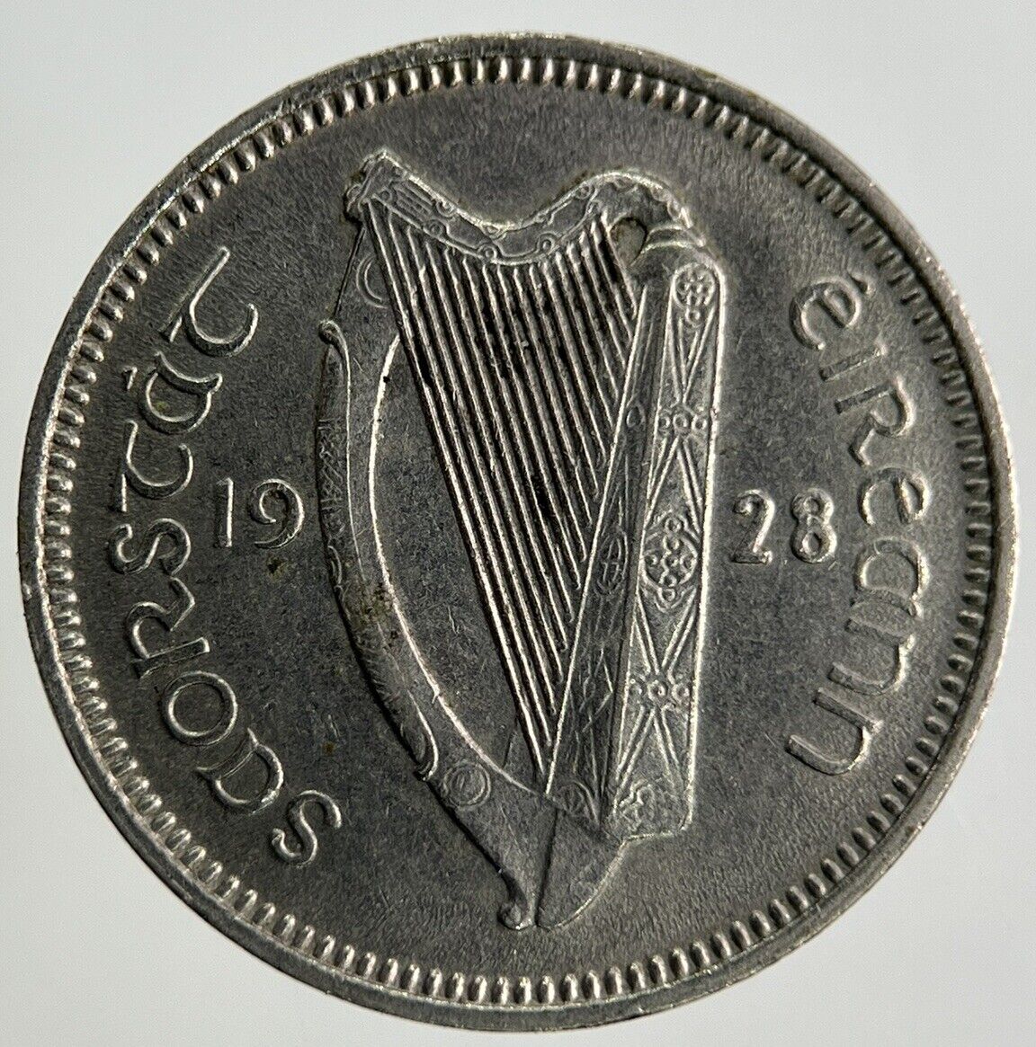 1928 Irish Threepence Coin | Very High Grade