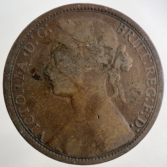 1877 Victoria One Penny Coin | Collectable Grade | a9452