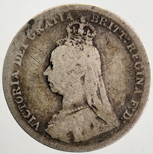 1892 Victoria Threepence Silver Coin | Collectable Grade | a5333