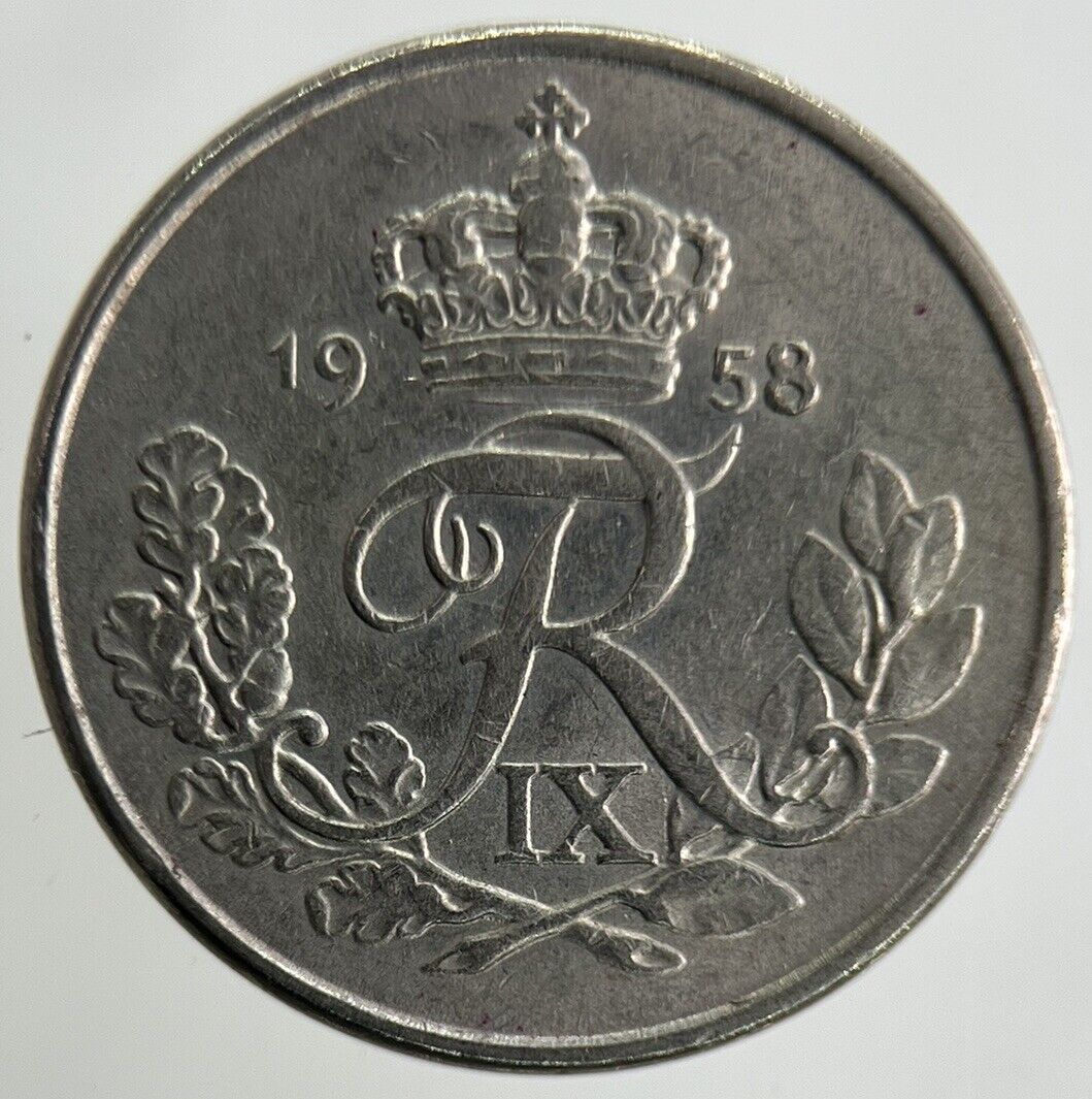 1958 Denmark 10 Ore Coin | Fine Collectable Grade