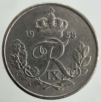 1958 Denmark 10 Ore Coin | Fine Collectable Grade