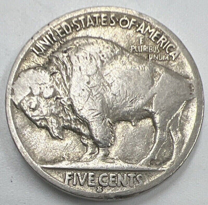 1936-S US USA Buffalo Indian Head Nickel Coin | Collectable Grade