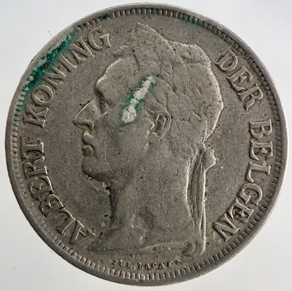 1928 Belgium Congo 1 Franc Coin | Fine Collectable Grade