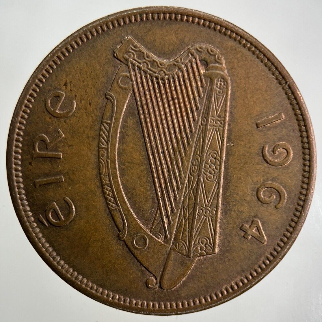 1964 Irish One Penny Coin | Fine Collectable Grade