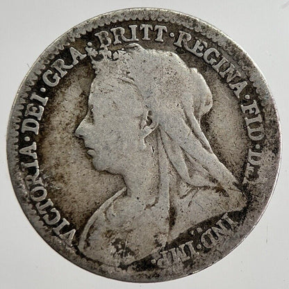 1901 Victoria Threepence Silver Coin | Collectable Grade | a8824