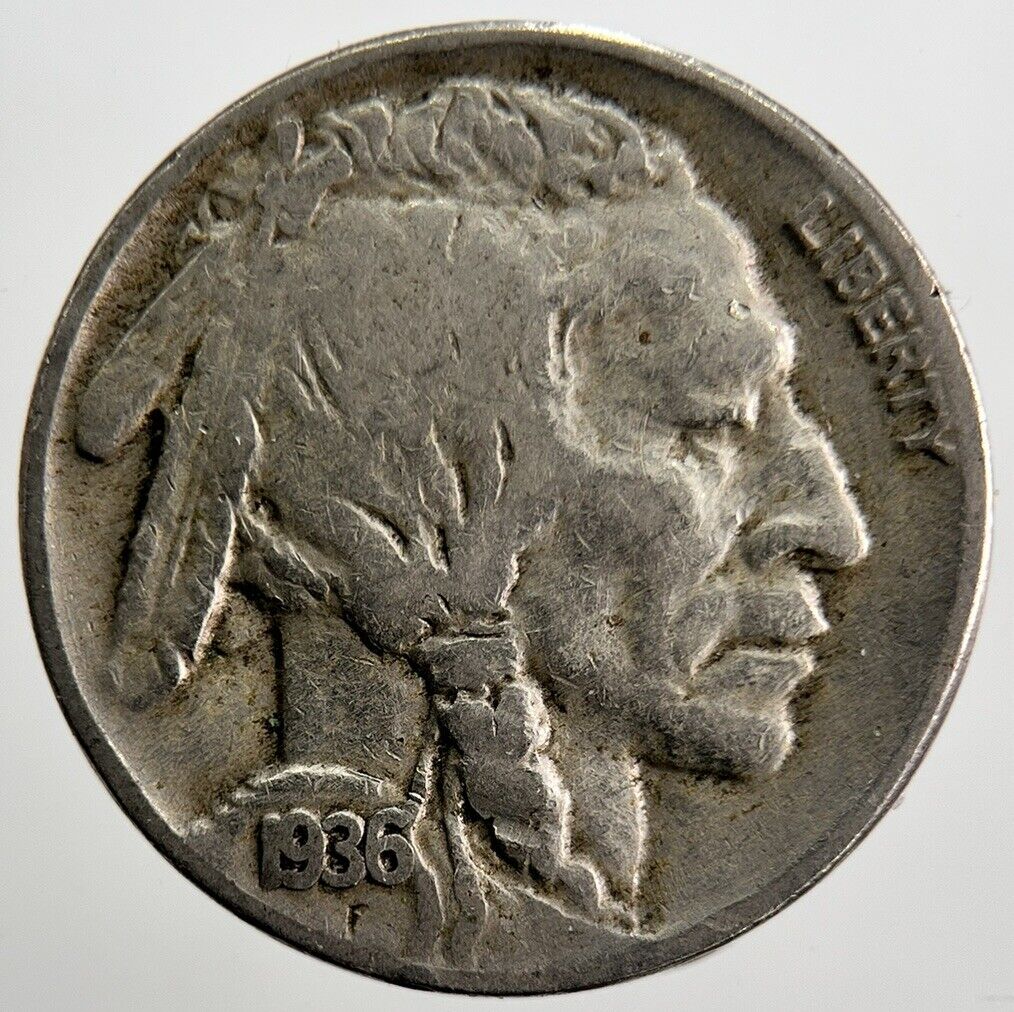1936 US USA Buffalo Indian Head Nickel Coin | Collectable Grade