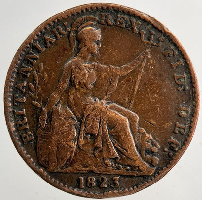 1823 George IV Farthing | Fine Collectable Grade | a9233