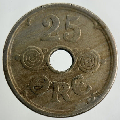 1924 Denmark 25 Ore Coin | Collectable Grade
