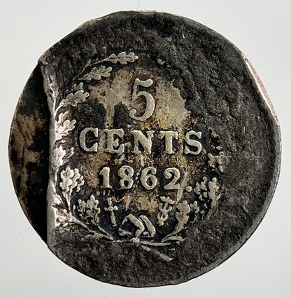 1862 Netherlands 5 Cents Silver Coin | Collectable Grade