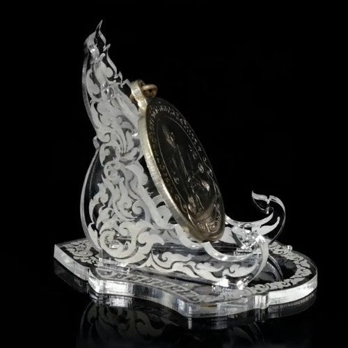 Clear 1oz Silver or Gold Coin / Amulet / Medal Display Stand