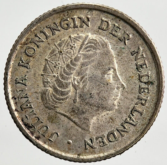 1960 Netherlands 1/10 Gulden Silver Coin | Very High Grade