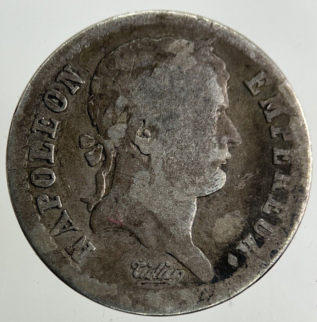 1808 France Napoleon Demi 1/2 Half Franc Silver Coin | Fine Collectable Grade
