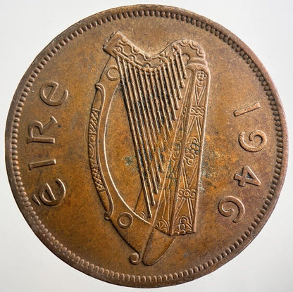 1946 Irish Penny Coin | Very High Grade | a7495