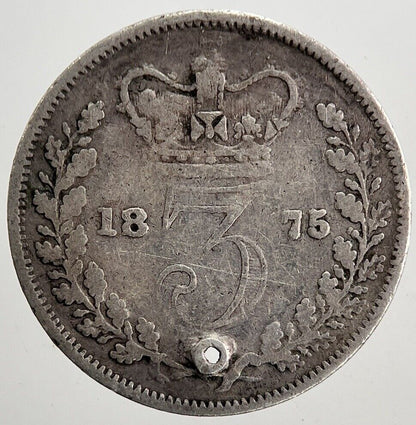 1875 Victoria Threepence Silver Coin | Collectable Grade